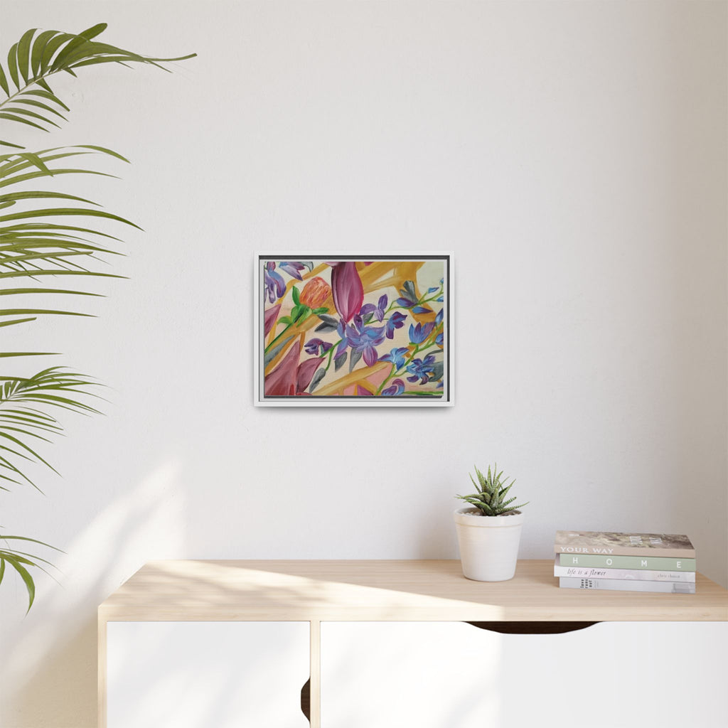 'A Dream of Flowers' Framed Canvas Art