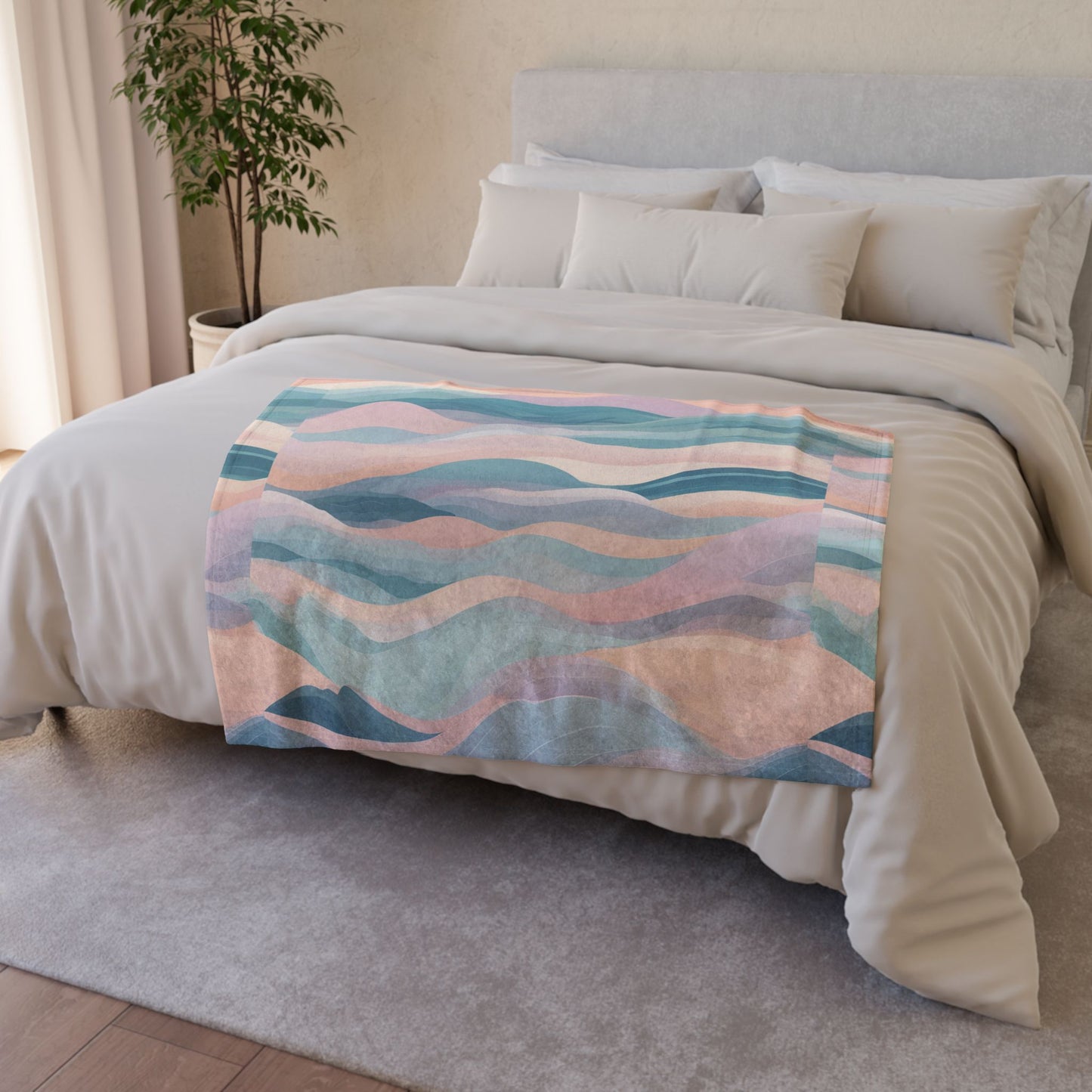 Serenity Wave Soft Polyester Blanket