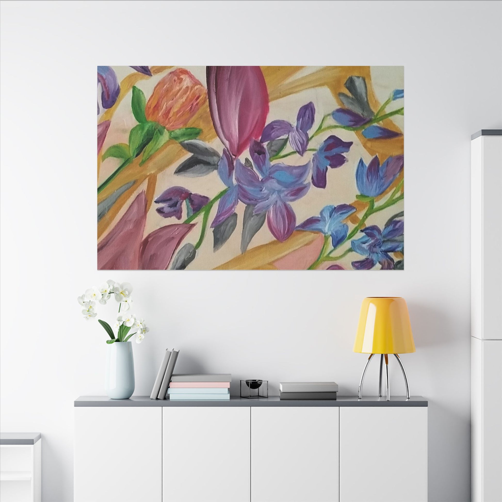 'A Dream of Flowers' Canvas
