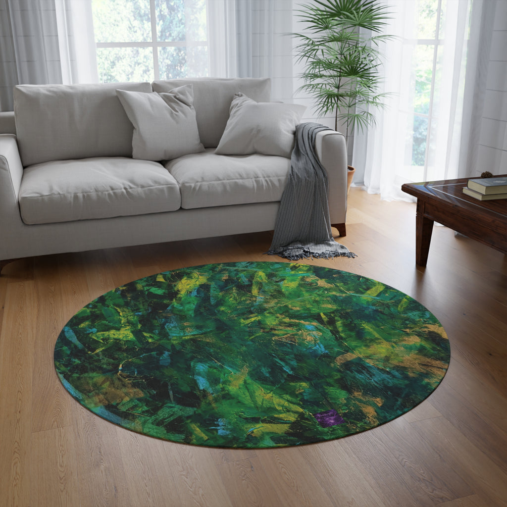 'The Woods and The Trees' by Catherine Sweet Round Rug