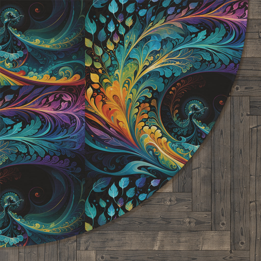 The Rhythm of Expression by Madland Round Rug
