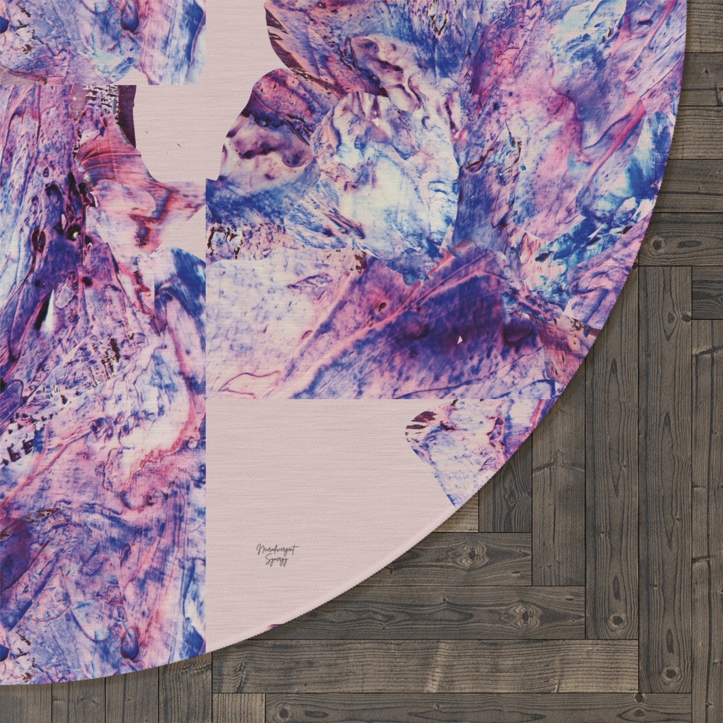 Butterfly by Lu Meng Round Rug