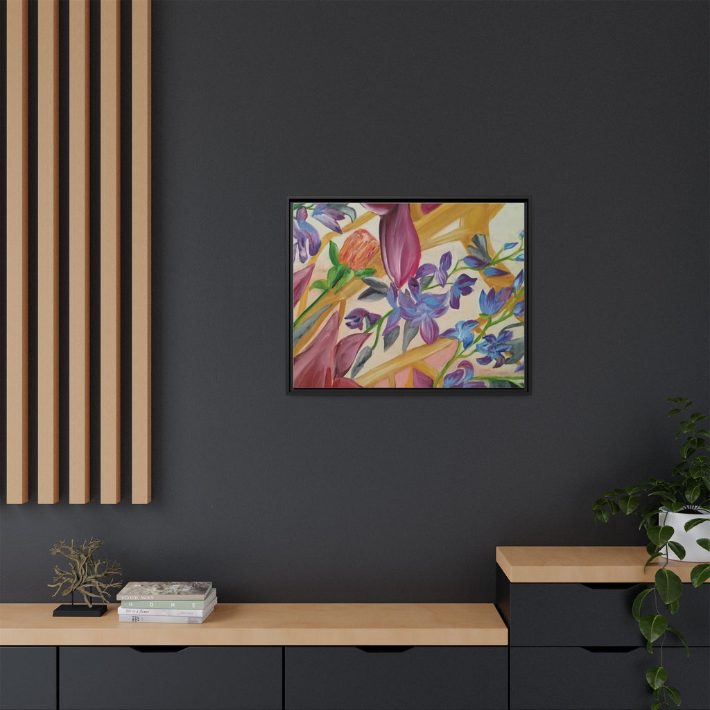 'A Dream of Flowers' Framed Canvas Art