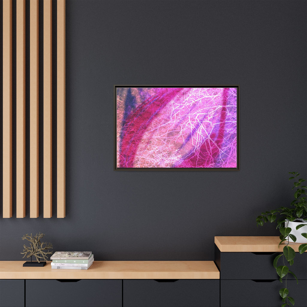 'A Bloom' Framed Canvas Art