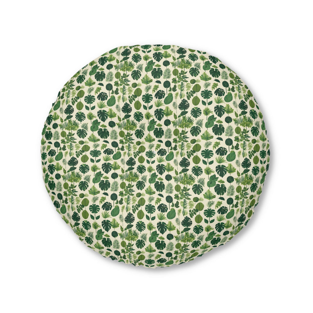 Botanical Bliss Round Tufted Floor Pillow