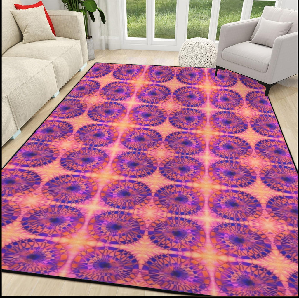 Net Circles by Uta Feinstein Area Rug