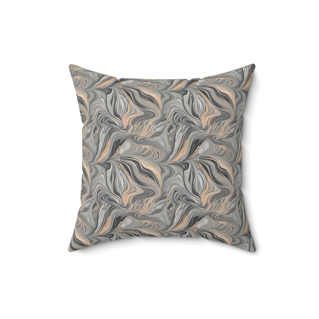 Stonescape Faux Suede Square Pillow