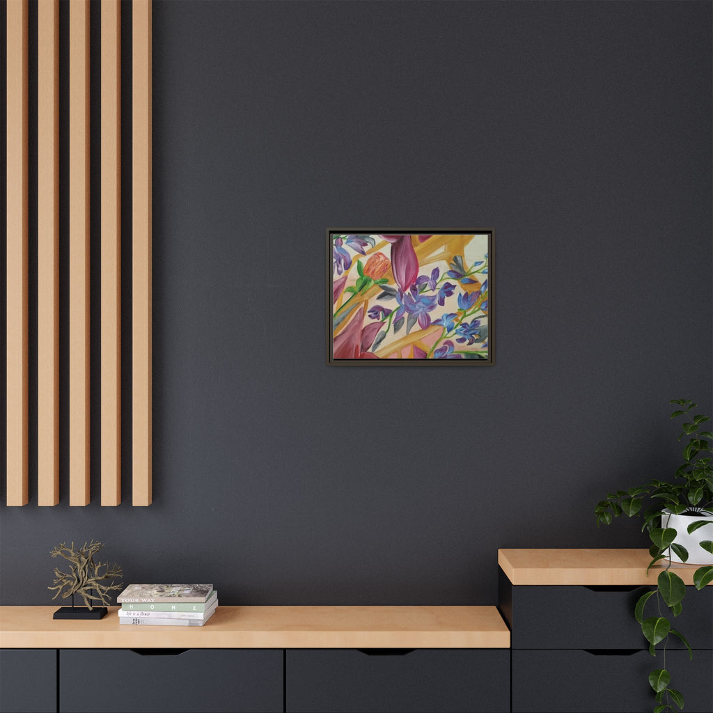 'A Dream of Flowers' Framed Canvas Art