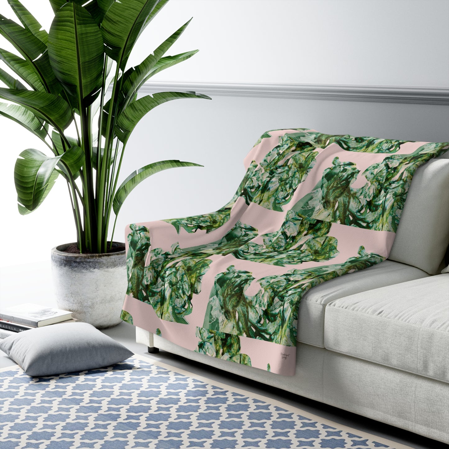 Vegetating  by Lu Meng  Sherpa Fleece Blanket