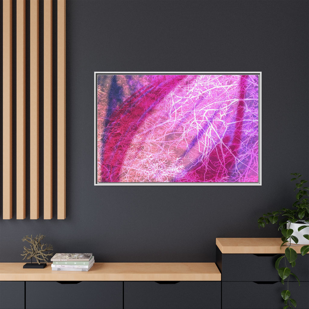 'A Bloom' Framed Canvas Art