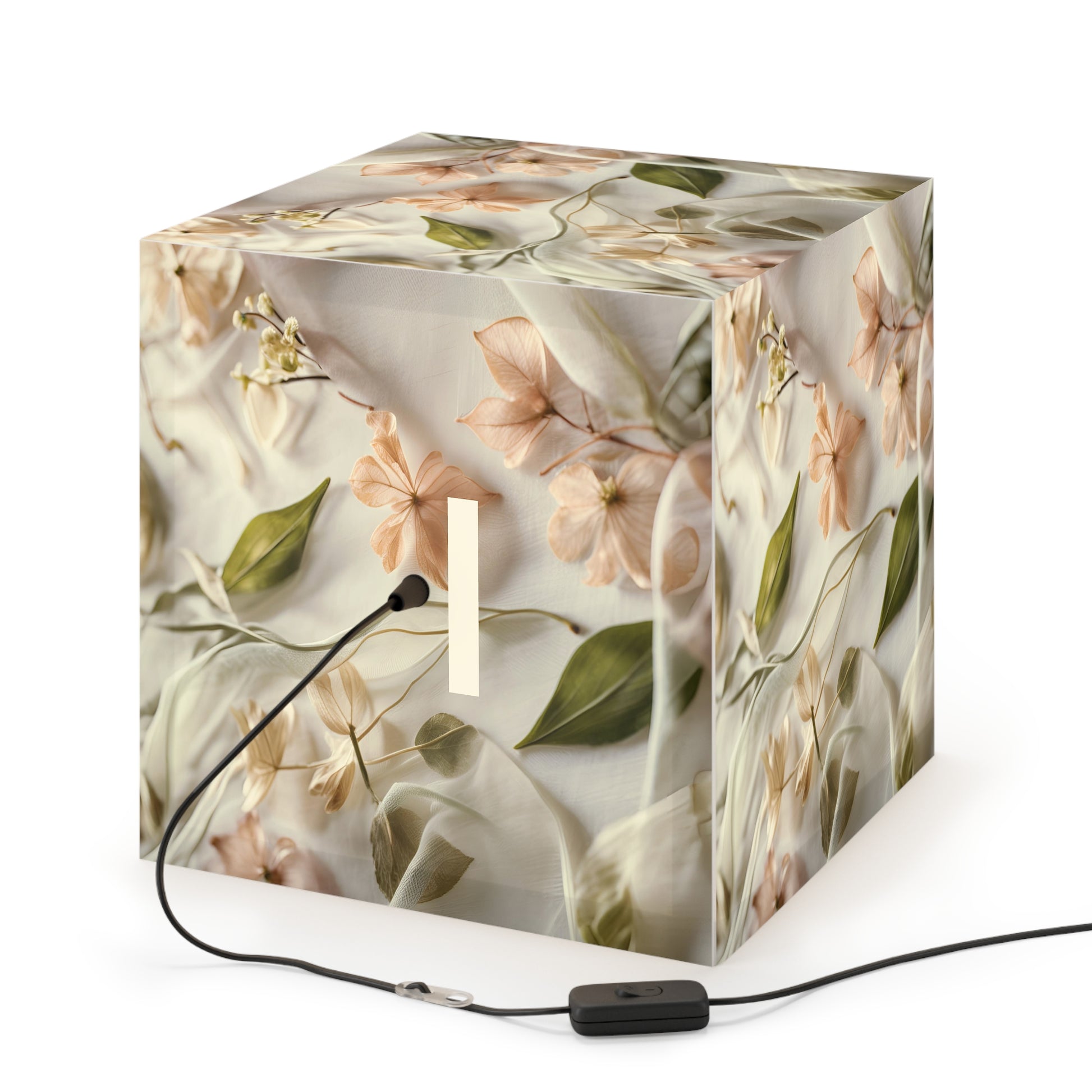 Botanical Elegance Light Cube Lamp Box