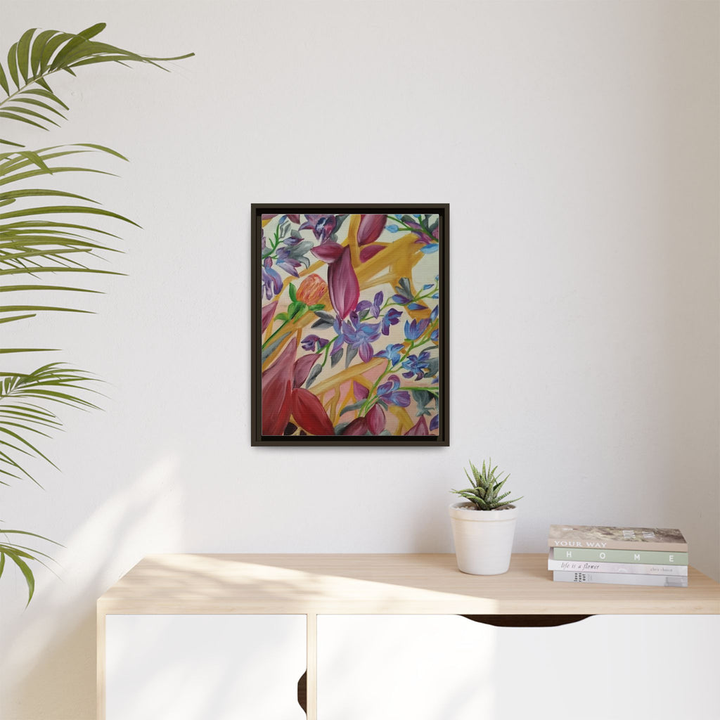 'A Dream of Flowers' Framed Canvas Art