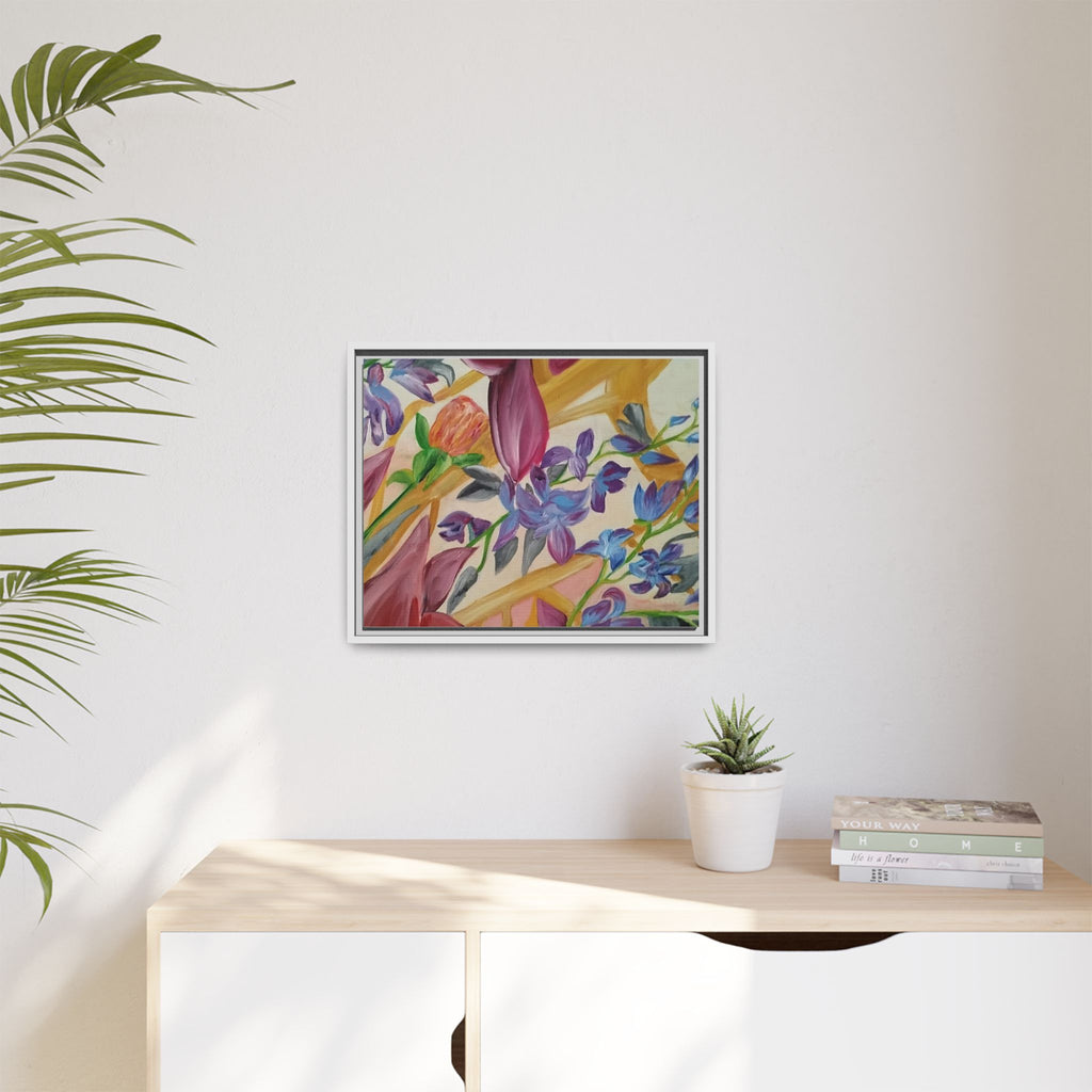 'A Dream of Flowers' Framed Canvas Art