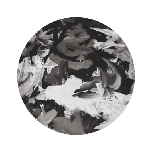 The Artist's Palette by Farooq: In The Shadows Round Rug
