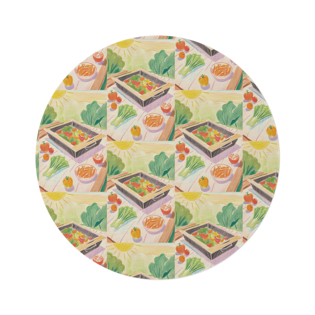 Food Round Rug