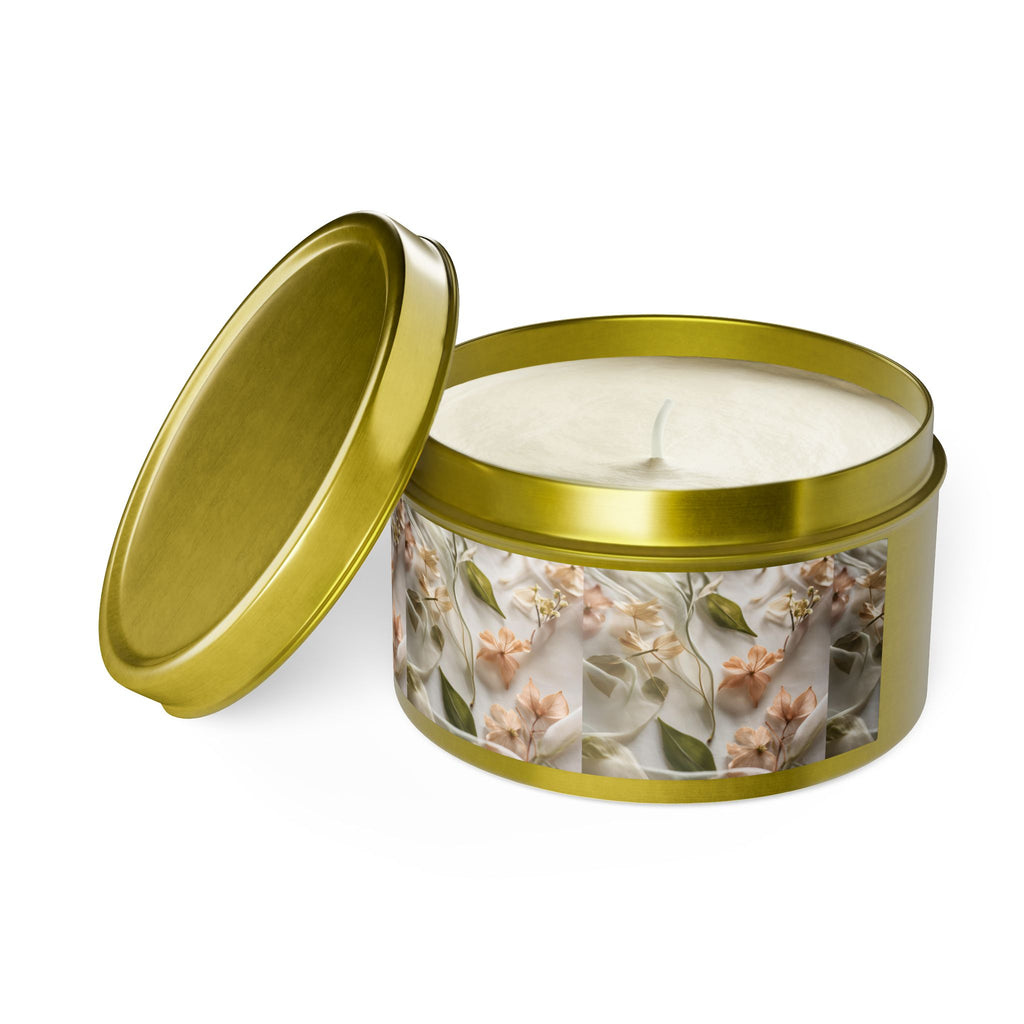 Botanical Elegance Tin Candles