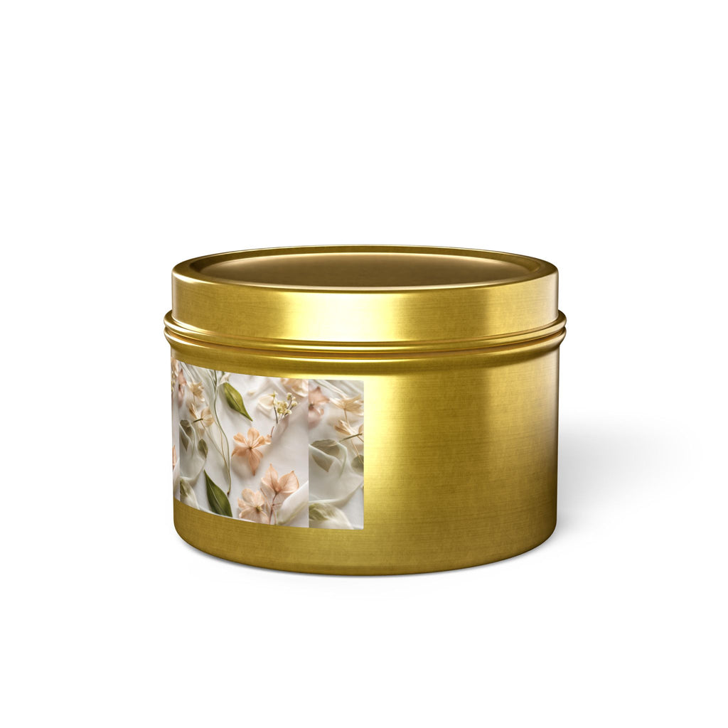 Botanical Elegance Tin Candles