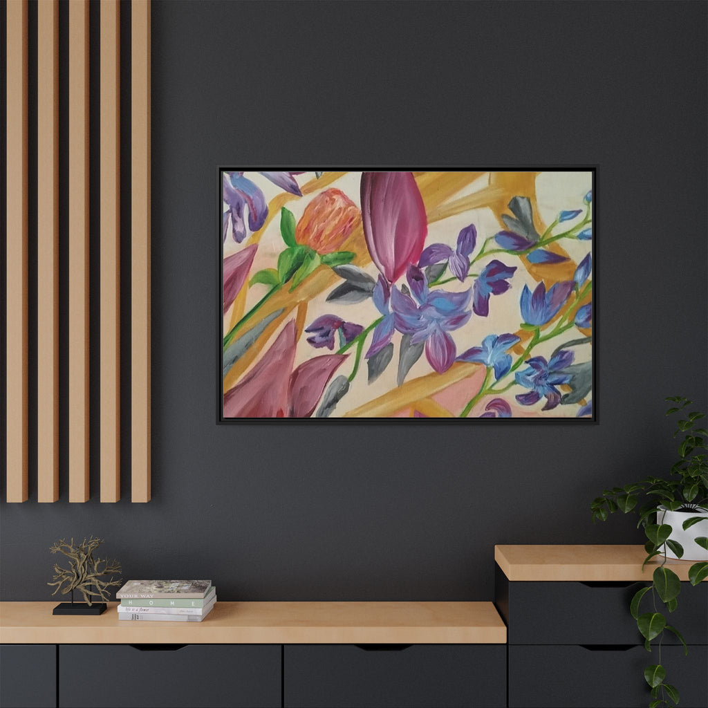 'A Dream of Flowers' Framed Canvas Art