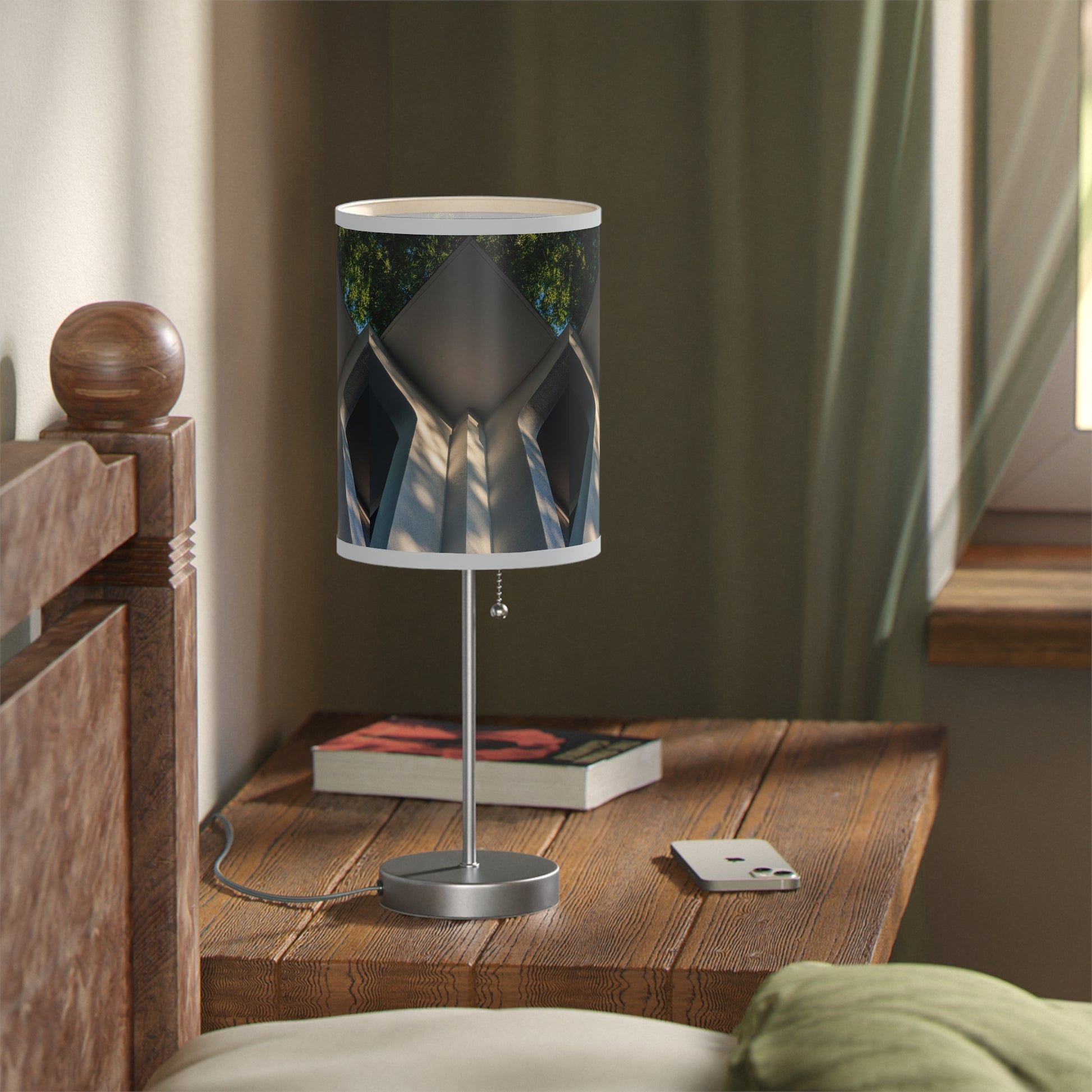 Geometric Corner Table Lamp