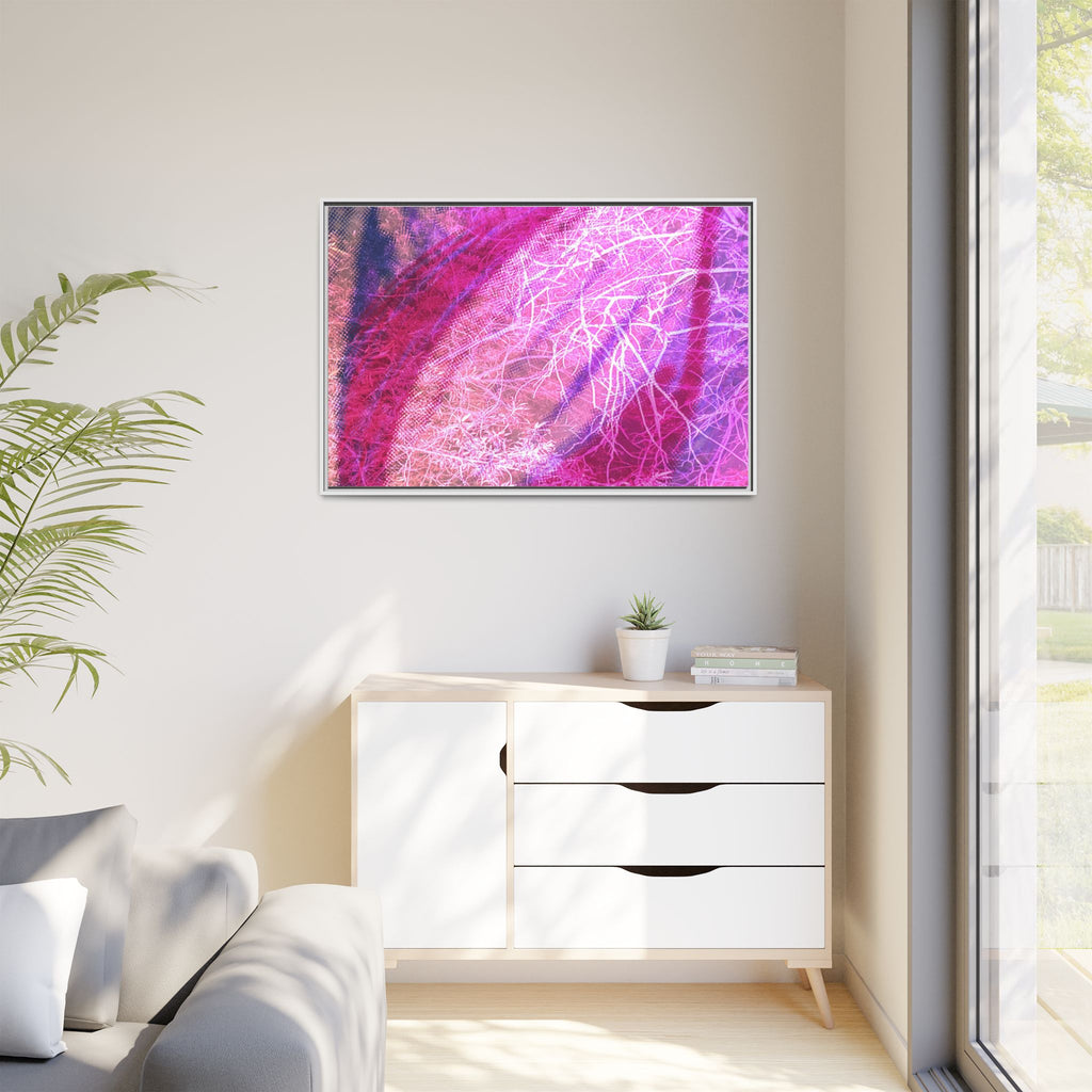 'A Bloom' Framed Canvas Art