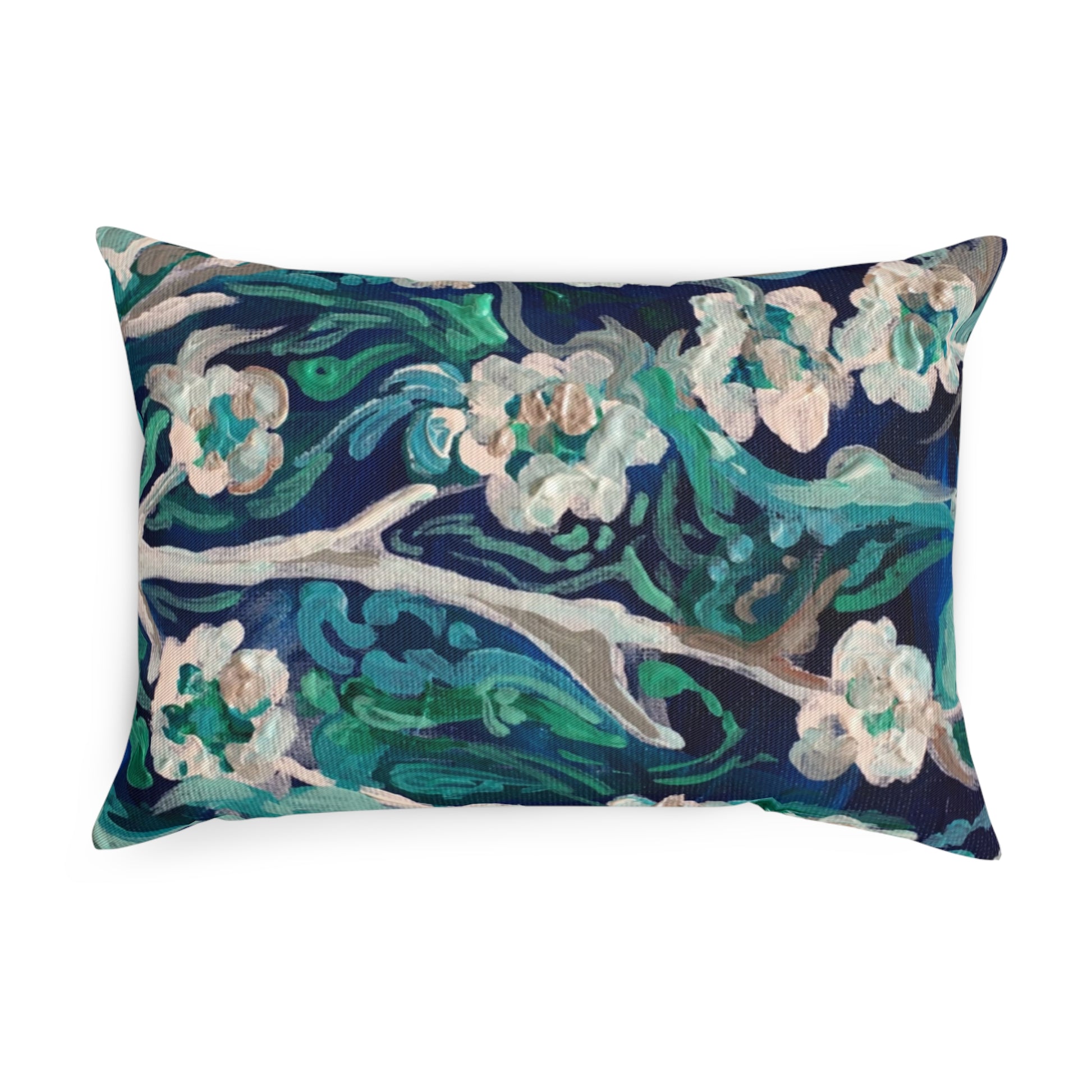 Flowers at Water by Almendrohome Pillow