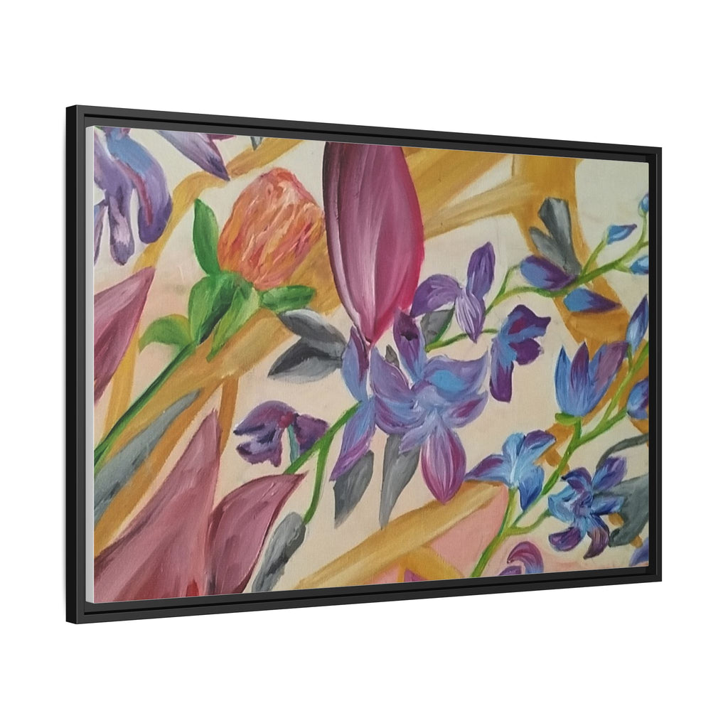 'A Dream of Flowers' Framed Canvas Art