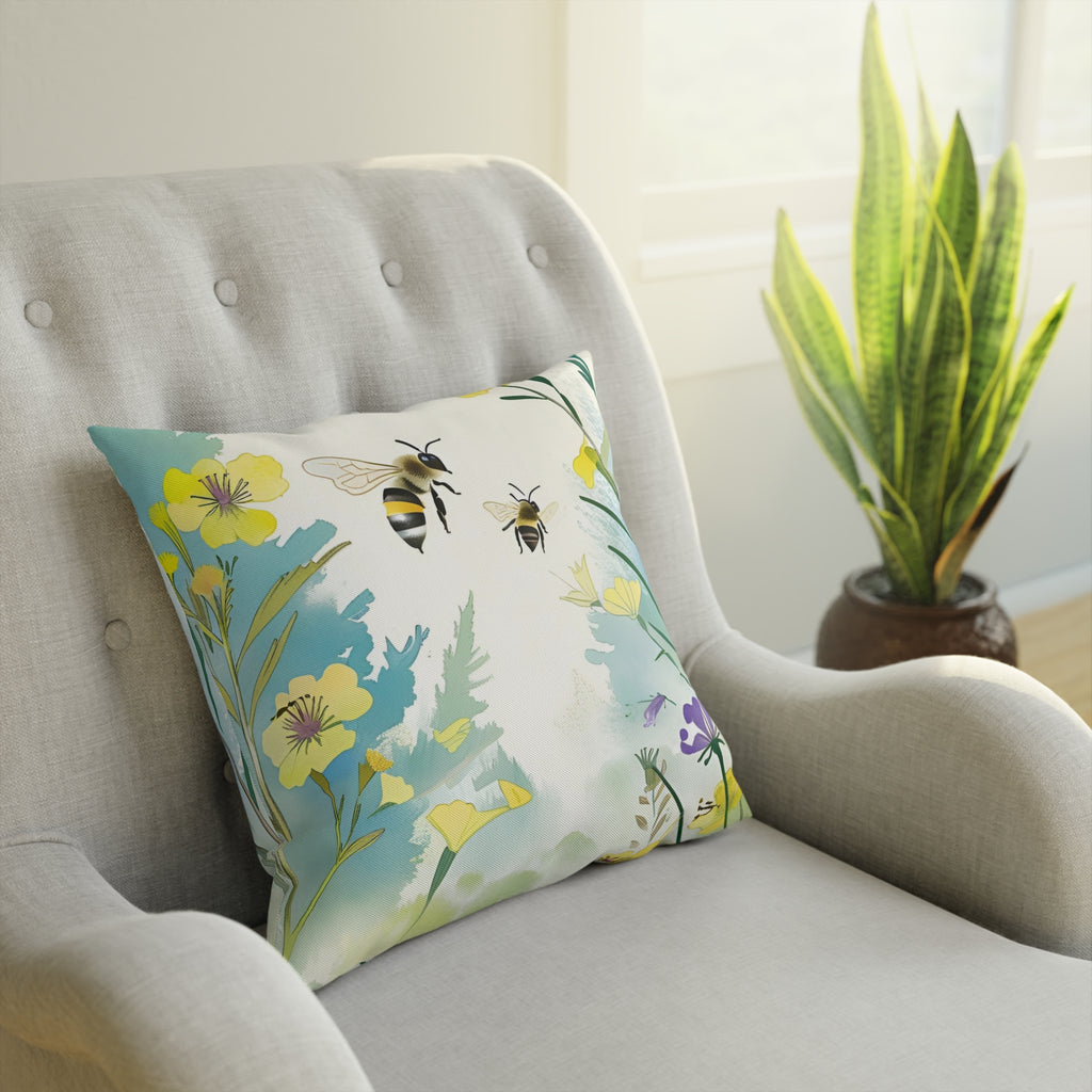 Bee Garden Eco-Friendly Pillow