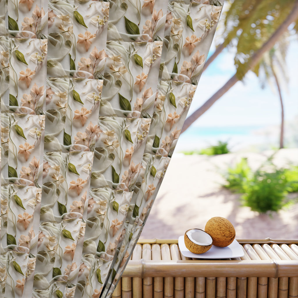 Botanical Elegance Window Curtains (1 Piece)