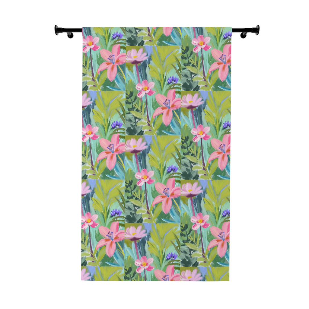 Flowers Window Curtain (1 Piece)