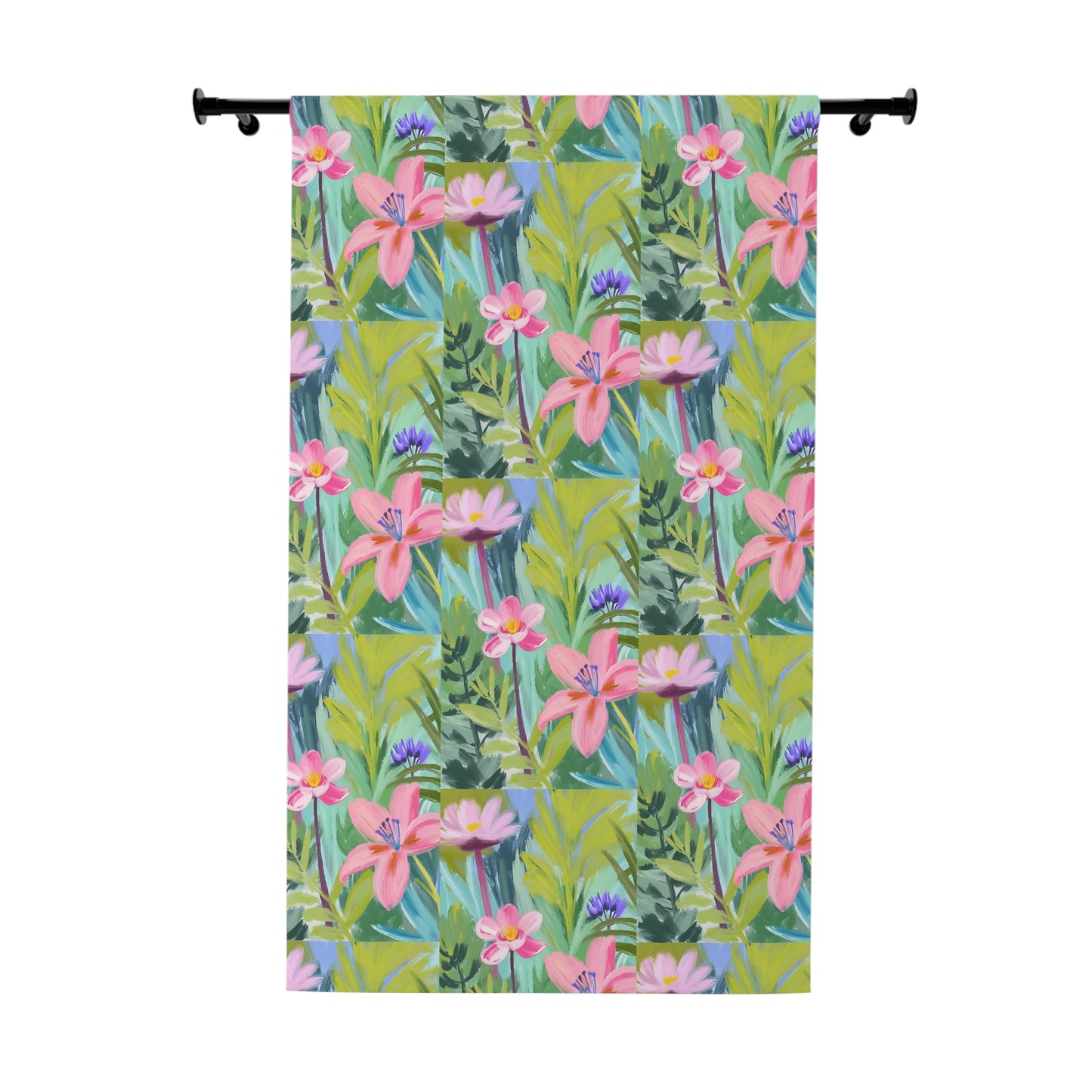 Flowers Window Curtain (1 Piece)