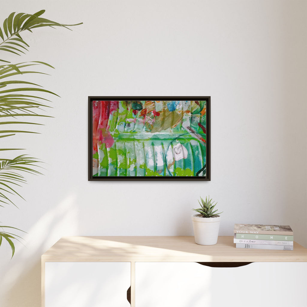 'A Mix of Life' Framed Canvas Art