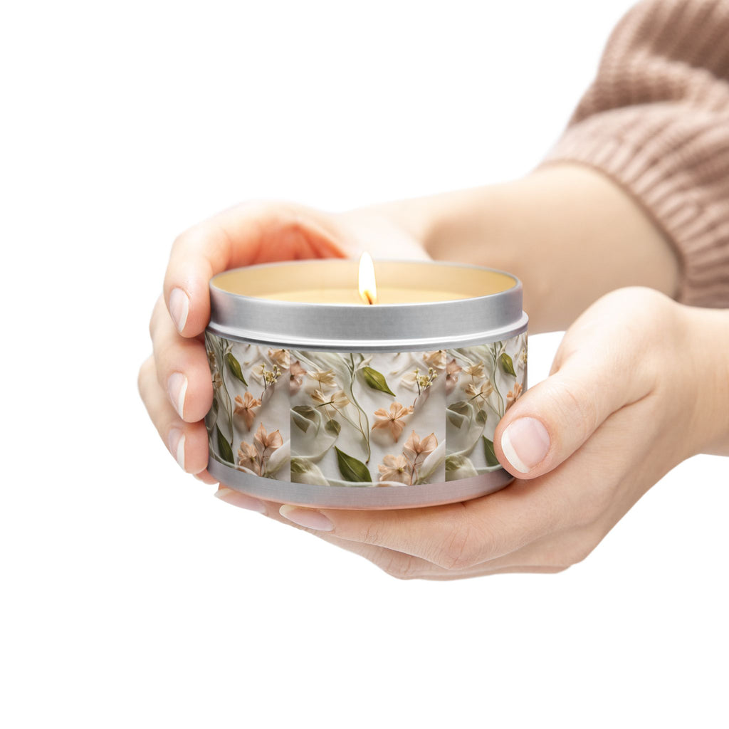 Botanical Elegance Tin Candles
