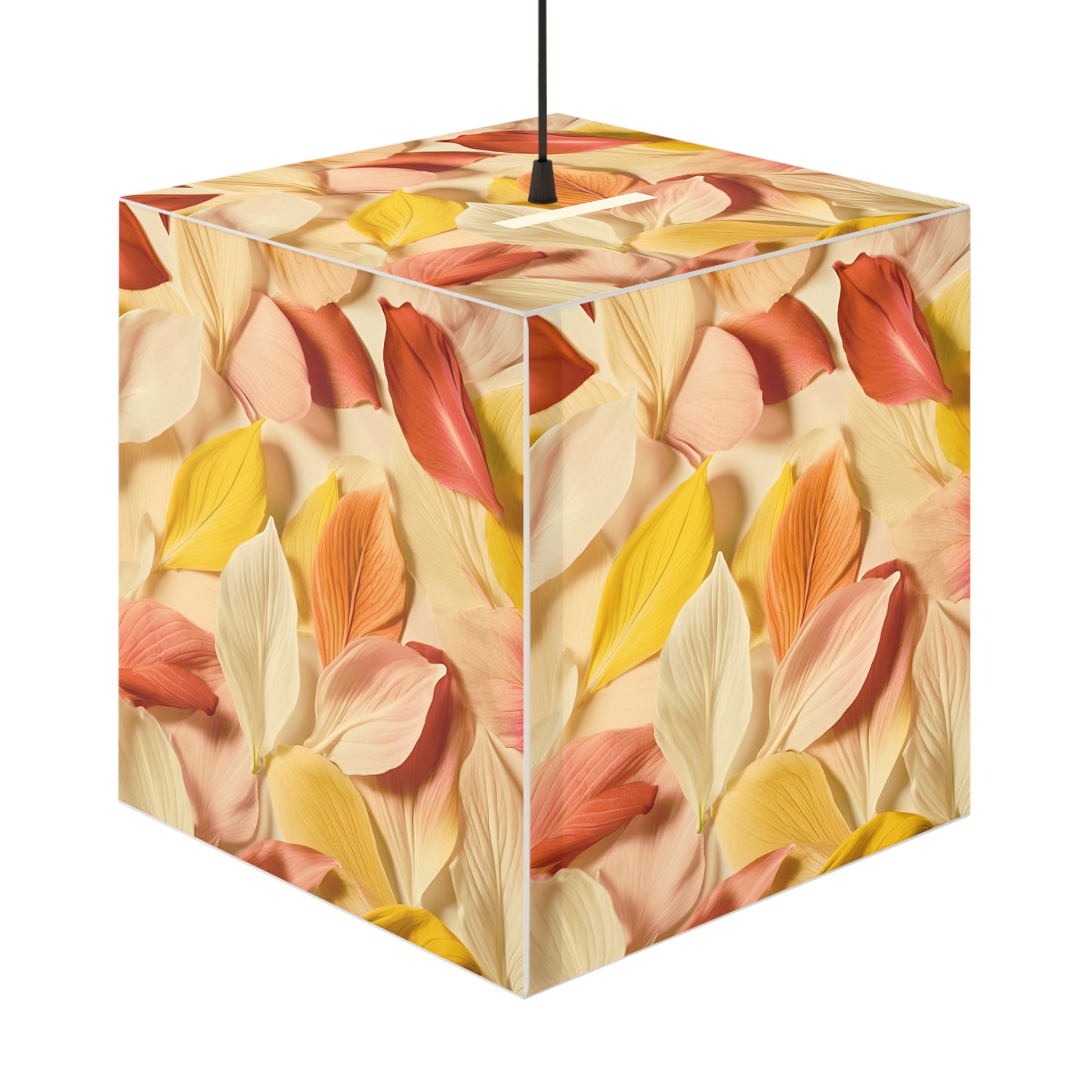 Textured Petals Light Cube Lamp Box