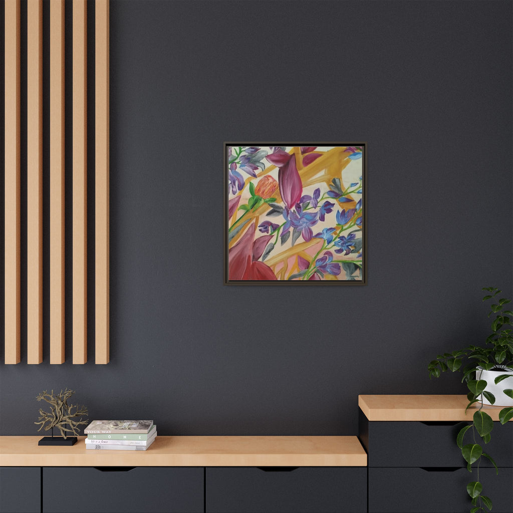 'A Dream of Flowers' Framed Canvas Art