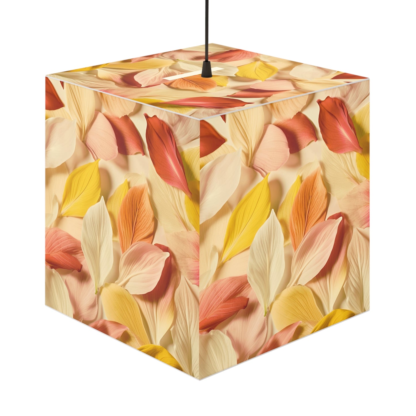 Textured Petals Light Cube Lamp Box