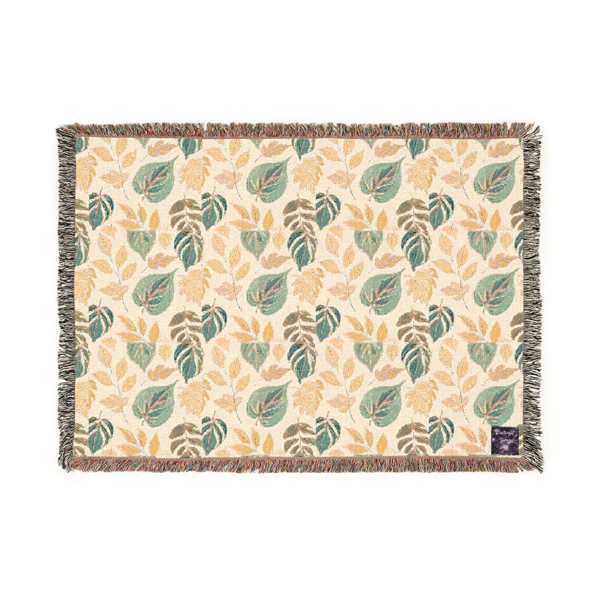 Calm Leaves 100% Cotton Cozy Blanket