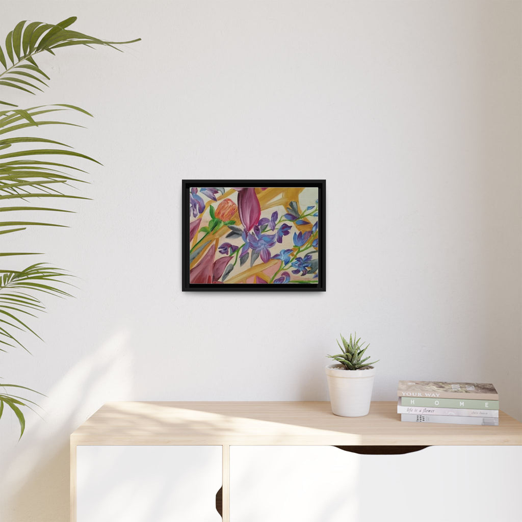 'A Dream of Flowers' Framed Canvas Art