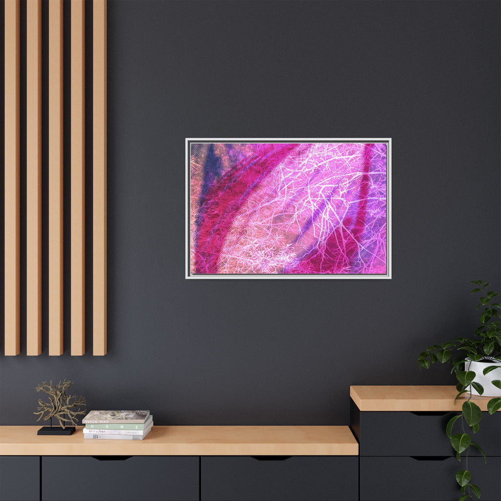 'A Bloom' Framed Canvas Art