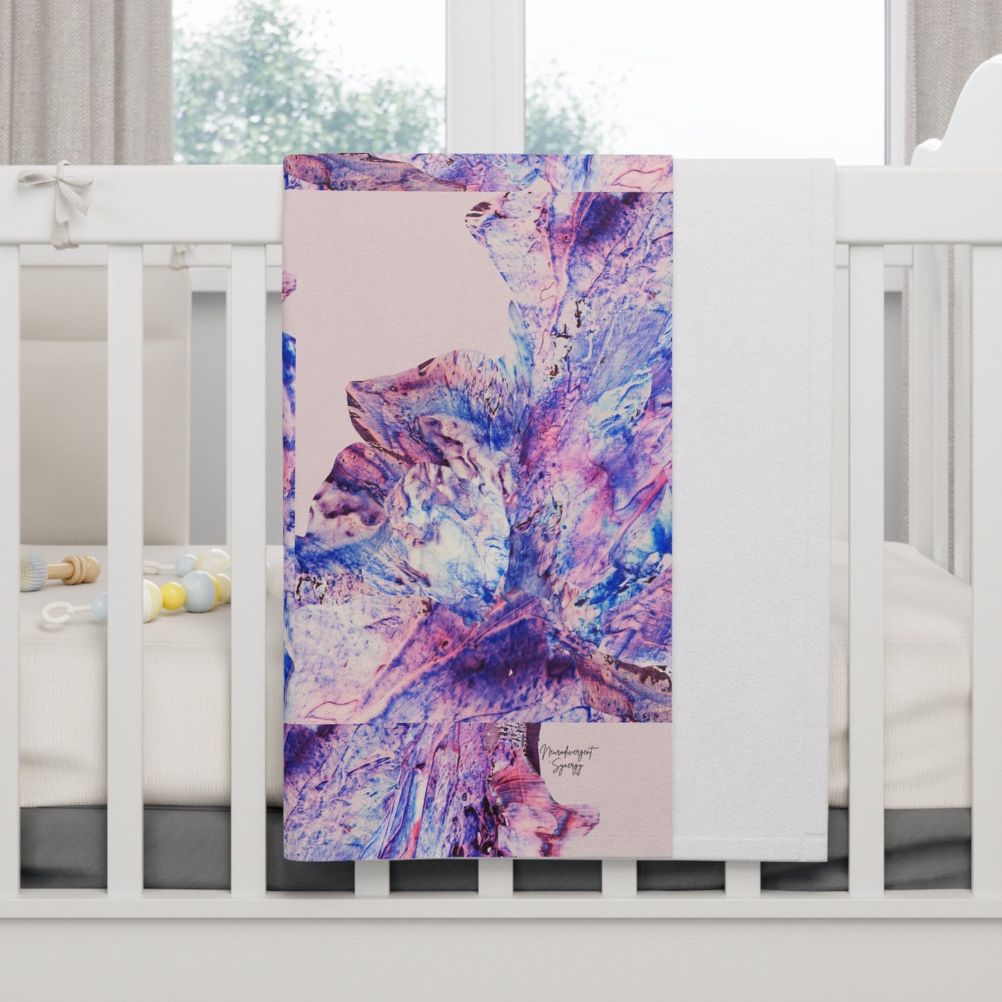 Butterfly by Lu Meng Soft Fleece Baby Blanket