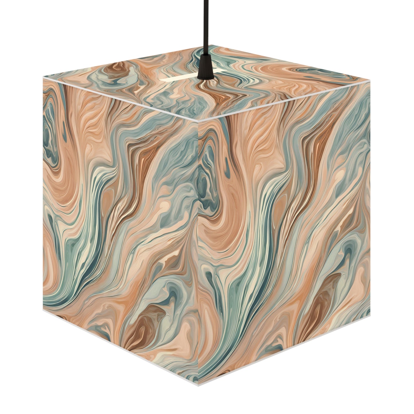 Mocha Elegance Light Cube Lamp