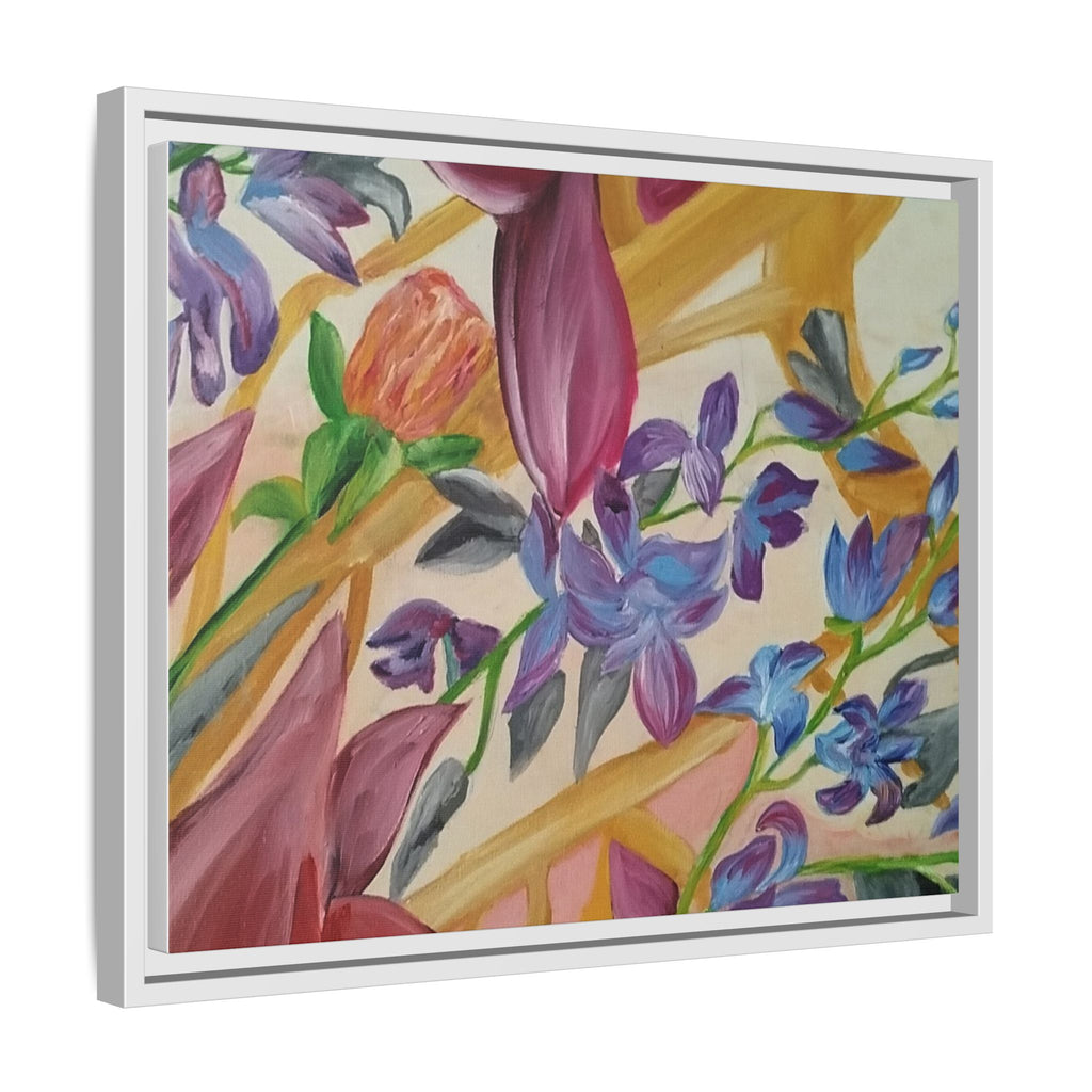'A Dream of Flowers' Framed Canvas Art