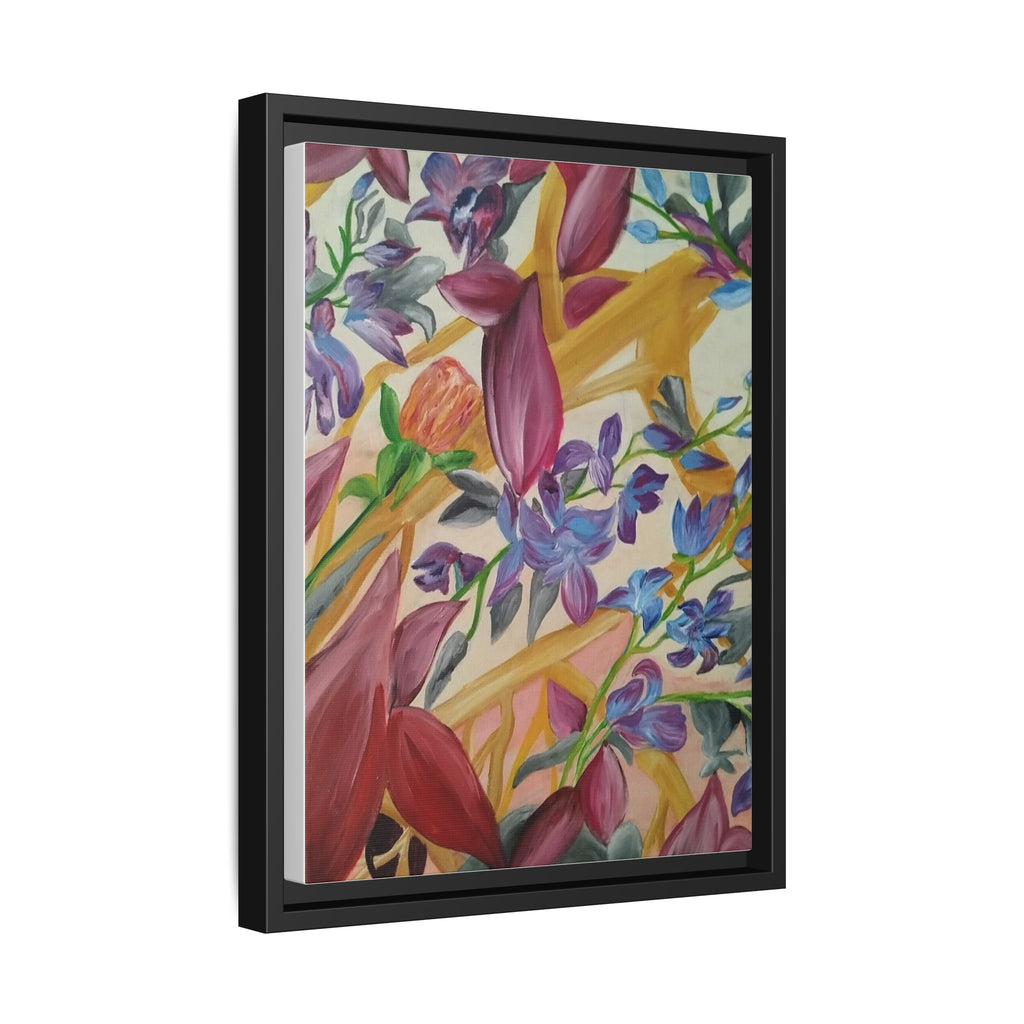 'A Dream of Flowers' Framed Canvas Art
