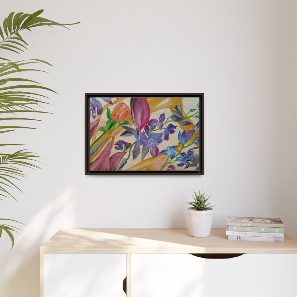 'A Dream of Flowers' Framed Canvas Art