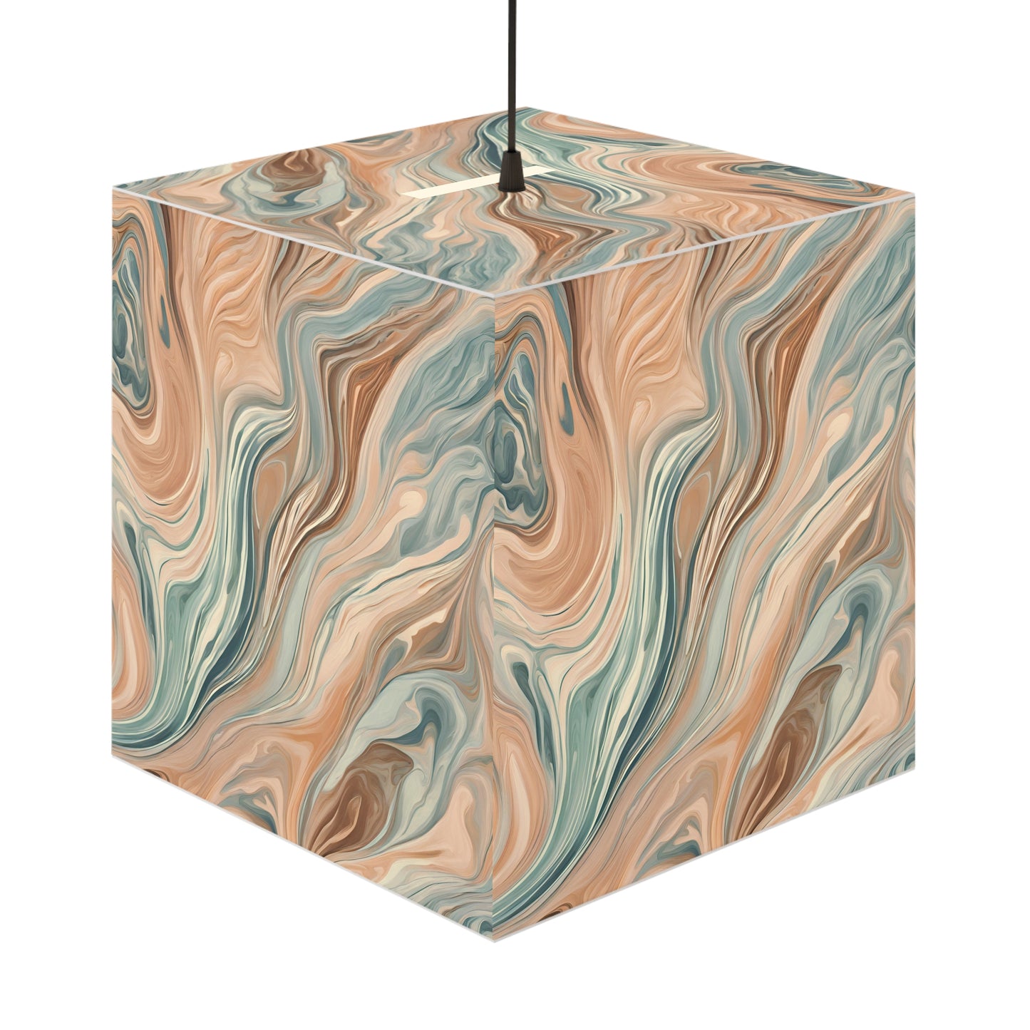 Mocha Elegance Light Cube Lamp