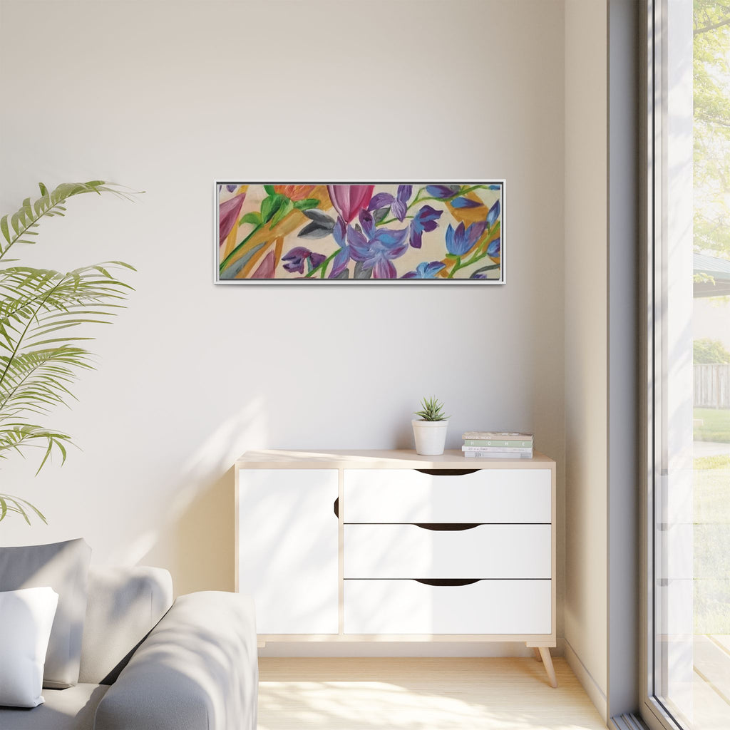 'A Dream of Flowers' Framed Canvas Art