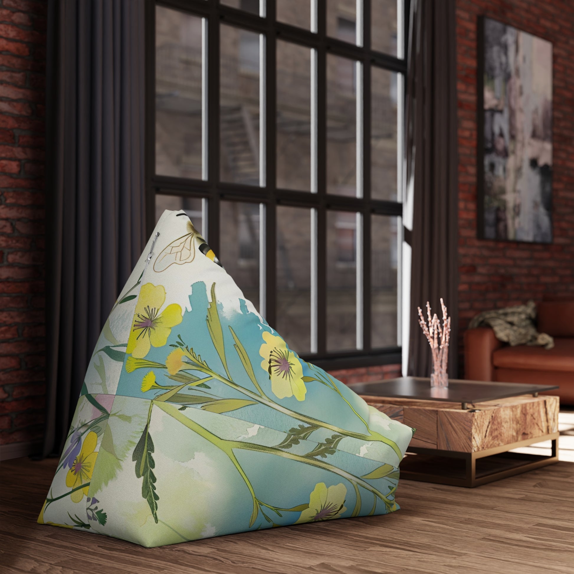 Bee Garden Bean Bag Chair Cover
