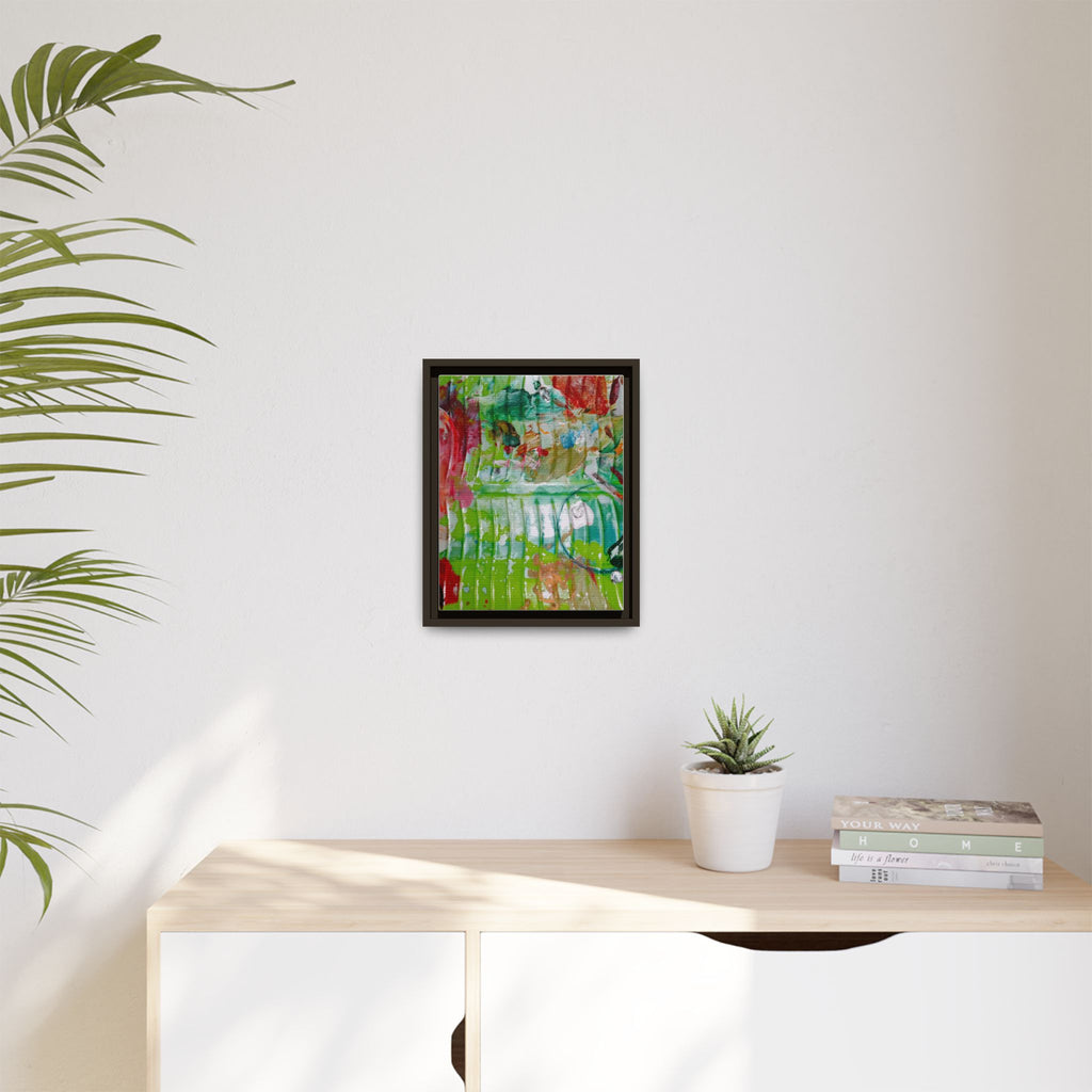 'A Mix of Life' Framed Canvas Art