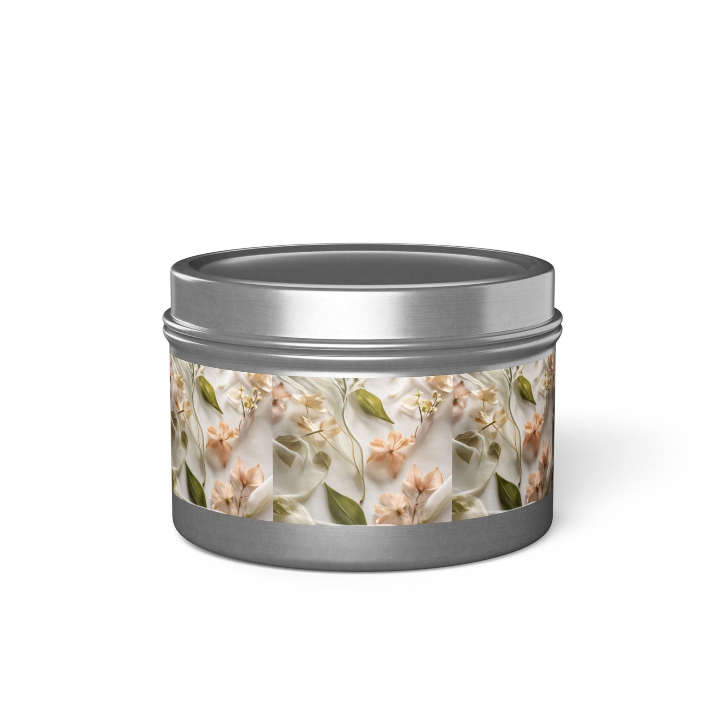 Botanical Elegance Tin Candles