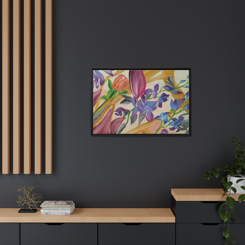 'A Dream of Flowers' Framed Canvas Art
