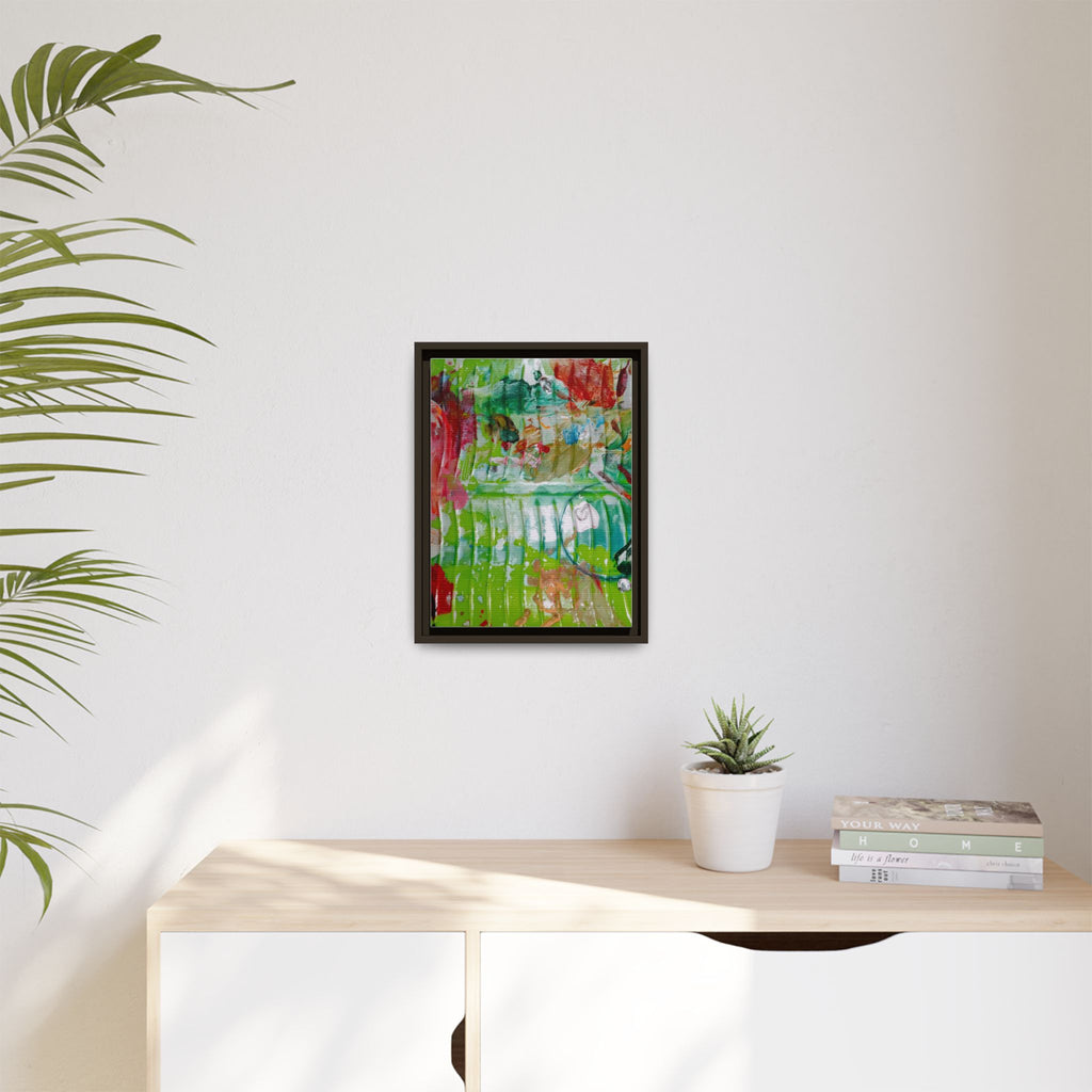 'A Mix of Life' Framed Canvas Art